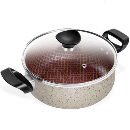 Imagem de Conjunto De Panelas Antiaderente Vanilla Spesso Caçarola 5 Peças Patolux