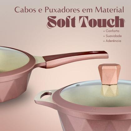 Imagem de Conjunto de Panelas Cerâmica Antiaderente Indução Diamond