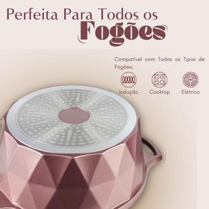 Imagem de Conjunto de Panelas Cerâmica Antiaderente Indução Diamond