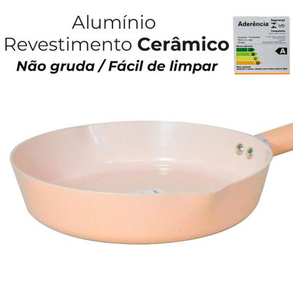 Imagem de Conjunto de Panelas de Indução Antiaderente Cerâmica Chicago Bege 4 peças - Casambiente