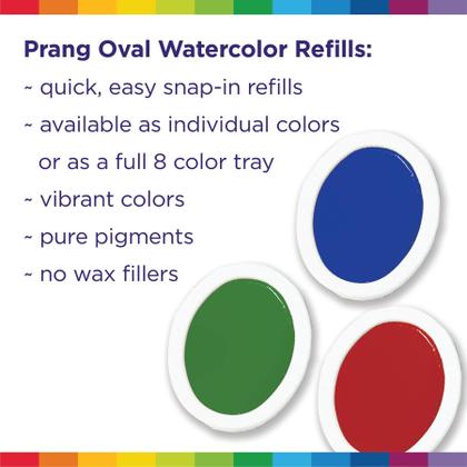 Imagem de Conjunto de panelas de recarga para pintura oval em aquarela Prang 12 panelas