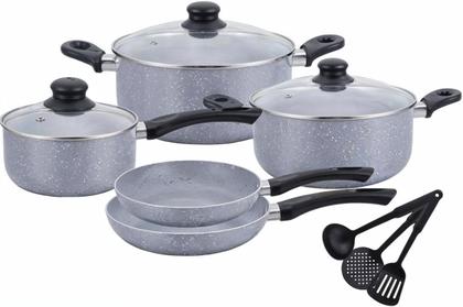Imagem de Conjunto De Panelas e Caçarolas Antiaderente com Revestimento Cerâmica 11 Peças Sem Óleo FDA