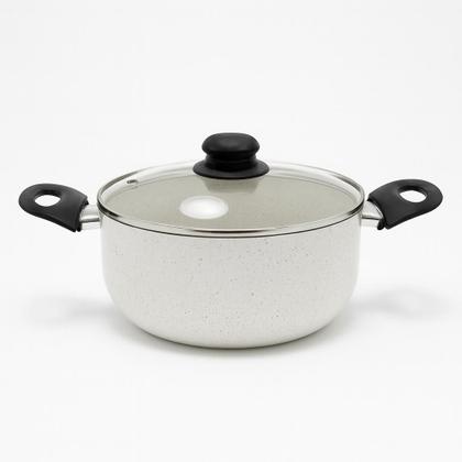 Imagem de Conjunto De Panelas e Caçarolas Antiaderente com Revestimento Cerâmica 11 Peças Sem Óleo FDA