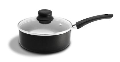 Imagem de Conjunto De Panelas e Caçarolas Preto Teflon Antiaderente 5 Peças