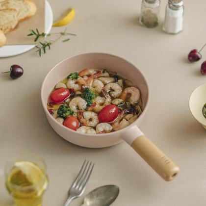 Imagem de Conjunto de Panelas Neoflam Fika Rosa, Aluminio Injetado com Revestimento Cerâmico, Indução