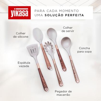 Imagem de Conjunto de Panelas Premium com Revestimento em Mármore - Antiaderente e Resistente a Arranhões - 11 Peças - Cor Vanilla