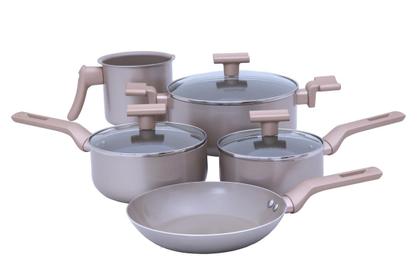 Imagem de Conjunto De Panelas Sartin Champagne 5 Peças Cerâmica Mimo Style