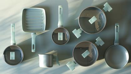 Imagem de Conjunto De Panelas Sartin Cook 7 Peças Cerâmica Mimo Style