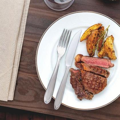 Imagem de Conjunto De Panelas Solar 16cm 1,4l Com 24 Talheres De Mesa Laguna Tramontina