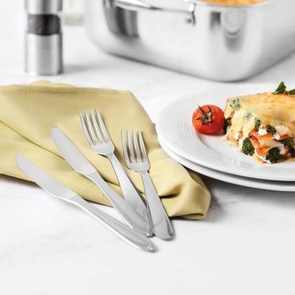 Imagem de Conjunto De Panelas Solar 16cm 1,4l Com 60 Talheres Laguna E 5 Utensílios Inox Extrata Tramontina