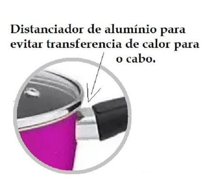 Imagem de Conjunto de panelas teflon purpura 13 peças antiaderente