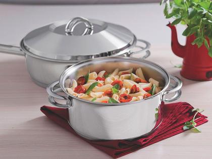 Imagem de Conjunto de Panelas Tramontina Solar - Inox 6 Peças Fundo Triplo