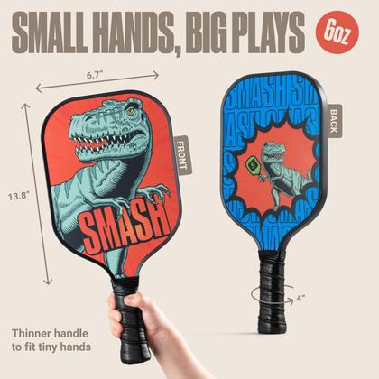 Imagem de Conjunto de pás Pickleball Sportbit Kids em fibra de carbono com bolsa