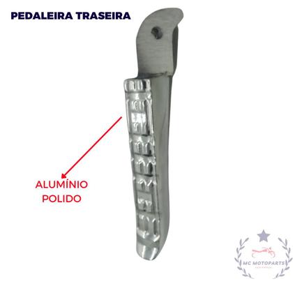 Imagem de Conjunto de Pedaleira Alumínio Dianteirs e Traseira p/ Fazer250 (09-18)/MT03 (09-24) /MT07 (16-20) /XJ6