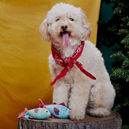 Imagem de Conjunto de pelúcia Dog Toy Bark Trout Twins