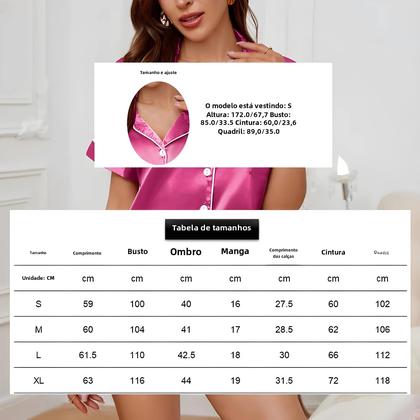 Pijama De Cetim Para Meninas - Conforto E Estilo Para Dormir