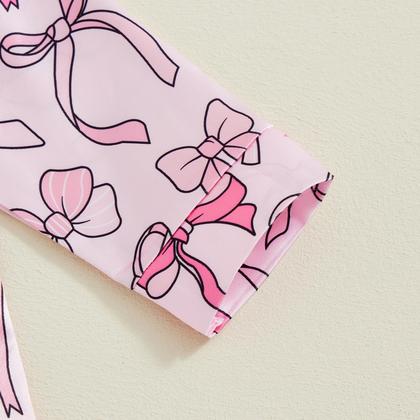 Imagem de Conjunto de pijama de duas abóboras para meninas, seda acetinada de 6 a 7 anos