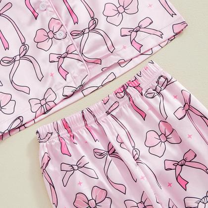 Imagem de Conjunto de pijama de duas abóboras para meninas, seda acetinada de 6 a 7 anos