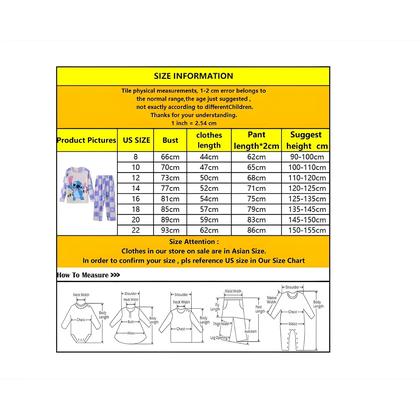 Imagem de Conjunto De Pijama Infantil Com Estampa De Desenho Animado Da Disney, Manga Comprida E Calça, Roupa