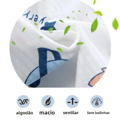 Imagem de Conjunto de Pijama Infantil de Algodão - Macio e Confortável com Estampa de Desenho Animado