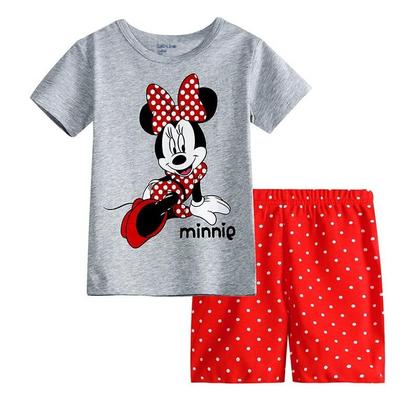 Imagem de Conjunto de Pijamas de Algodão para Meninas - Verão - Elsa e Minnie - Manga Curta