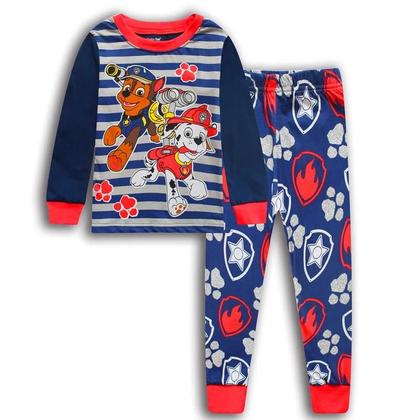 Imagem de Conjunto De Pijamas De Manga Comprida Para Bebês, Meninos E Meninas, PAW Patrol, Primavera E Outono,