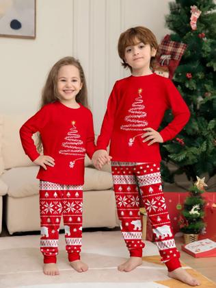 Imagem de Conjunto de Pijamas de Natal Família - Mamãe e Filha - Manga Comprida (2024)