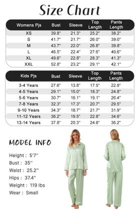 Imagem de Conjunto de pijamas Schbbbta Girls Satin Silk Green 7-8 anos