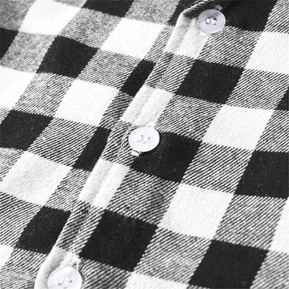 Imagem de Conjunto de pijamas Schbbbta Kids Plaid de 2 peças Button Down 4-5T