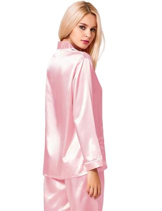 Imagem de Conjunto de pijamas SWOMOG, pijamas femininos de seda e cetim de Natal