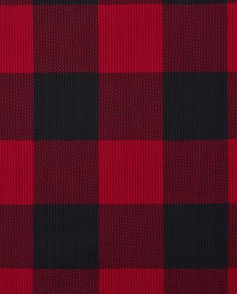 Imagem de Conjunto de pijamas The Children's Place: algodão, vermelho, preto, xadrez L