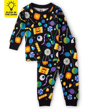 Imagem de Conjunto de pijamas The Children's Place unissex para bebês e crianças de Halloween 3Y