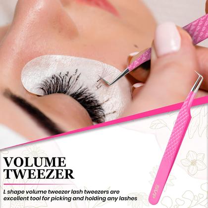 Imagem de Conjunto de pinças de extensão de cílios SUPER VENUS Lash, 5 peças de aço inoxidável