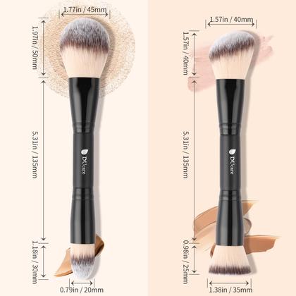 Imagem de Conjunto de pincéis de maquiagem DuCare Duo End Foundation Contour, 2 unidades