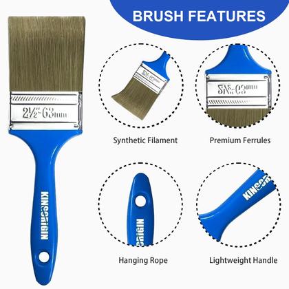 Imagem de Conjunto de pincéis King Origin Versatile, pacote com 30 e 5 tamanhos