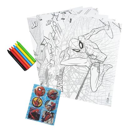 Imagem de Conjunto De Pintura Homem Aranha Com 8 Folhas - Toy Mix