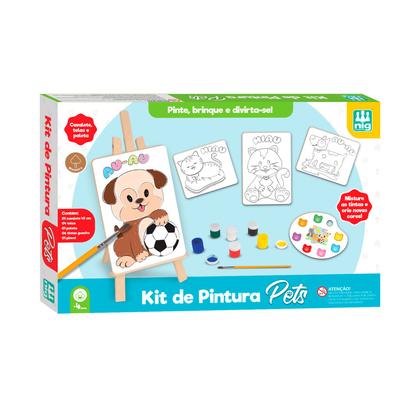 Imagem de Conjunto De Pintura Pedagógico Educativo Bichinhos Arte Pets - Nig Brinquedos