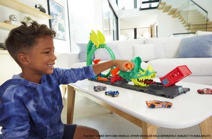 Imagem de Conjunto de Pistas Hot Wheels City Dragon Drive Firefight - Carros de Brinquedo