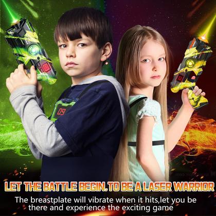 Imagem de Conjunto de pistolas Laser Tag OSALON com display de pontuação LED digital, 2 unidades