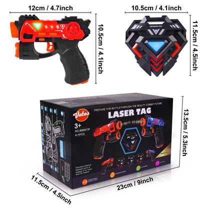 Imagem de Conjunto de pistolas Laser Tag VATOS Infrared Mini para crianças, pacote com 4