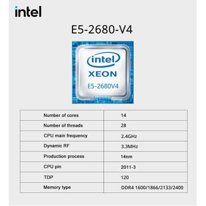 Imagem de Conjunto De Placa Mãe Para Jogos Intel Xeon E5 2680 V4 MOUGOL X99 Com DDR4 8Gx2 2133MHz M.2 NVME