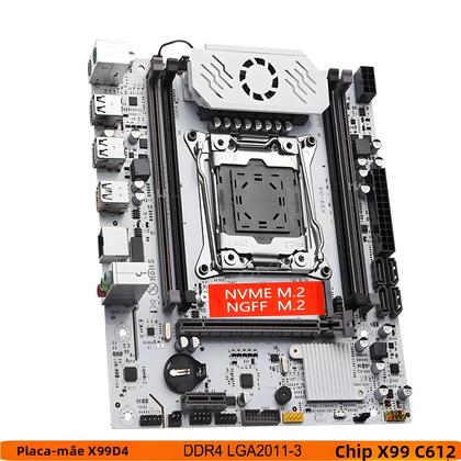 Imagem de Conjunto De Placa Mãe X99 LGA 2011-3 Kit Com CPU Xeon E5 2650 V4 16GB De RAM DDR4 ECC SSD NVME M.2