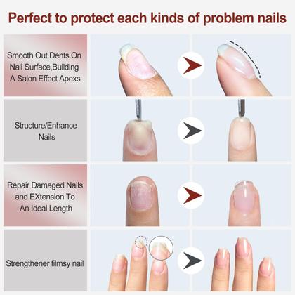 Imagem de Conjunto de polimento em gel FZANEST Rubber Base 6 unidades* 7,5 ml com gel Builder