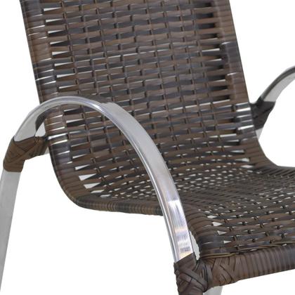 Imagem de Conjunto de Poltronas e Namoradeira Mini Garden em Alumínio - Varanda, Jardim, Piscina, Área Externa Trama Original