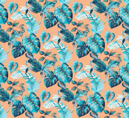 Imagem de Conjunto de Poltronas Fibra Sintética Bali Promo - 2 Poltronas + 1 Mesa Centro - Tecido Costela de Adão Azul