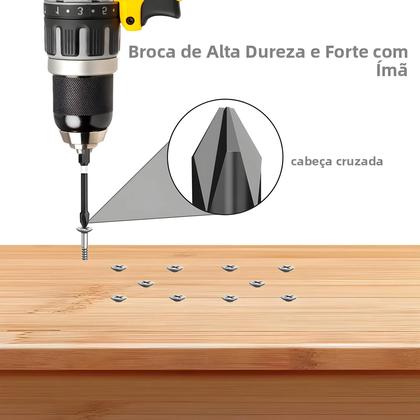 Imagem de Conjunto De Pontas De Chave De Fenda Magnéticas Antiderrapantes S2 Em Aço Liga Com Haste Hexagonal