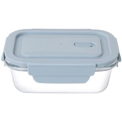 Imagem de Conjunto De Potes De Vidro Hermético 3 Pçs Azul - Jgti042