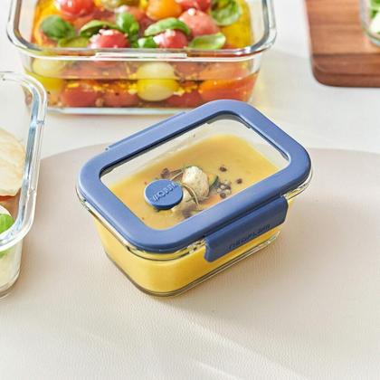 Imagem de Conjunto De Potes De Vidro Hermético Retangular - Bomba Elét