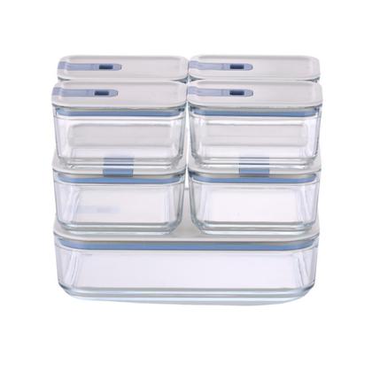 Imagem de Conjunto De Potes De Vidro Herméticos Retangulares - Tampa C