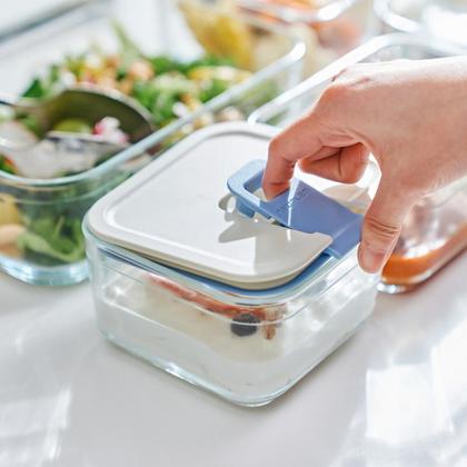 Imagem de Conjunto De Potes De Vidro Herméticos Retangulares - Tampa C